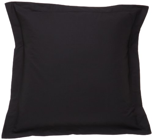 Find Bargain Fresh Ideas Tailored Poplin Pillow Sham Euro, Black