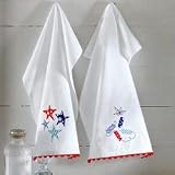 Polka Dot Stars Guest Towels