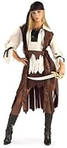 Caribbean Pirate Babe Fancy Dress Costume (adult size 10-12)