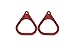 Americna Swing Red Plastic Triangle Residetial Only - Set of 2