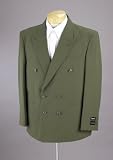 Gianni Vironni Double Breasted (DB) Olive Business Dress Suit