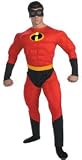 Mr. Incredible with Muscle Chest Adult Costume