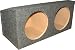 Q-Logic 12D100SB 12-Inch Ready-To-Assemble Dual Subwoofer Enclosure