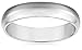 Amazon Collection Men's 10k White Gold Traditional Plain Wedding Band (4 mm)