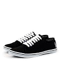 Nanny State Black/Blue Canvas Toe Plimsolls