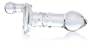 Don Wand Glass Pleasure Plug with Crank, Nubby, Clear Melon