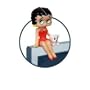 Betty Boop Computer Sitter