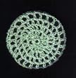 Mint Green Classic Crocheted Hair Bun Cover- LARGE