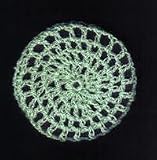 Mint Green Classic Crocheted Hair Bun Cover- LARGE