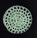 Mint Green Classic Crocheted Hair Bun Cover- LARGE
