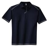 District Threads - Pima-Tek Sport Shirt with Contrast Stitching Navy/Pale Blue-4XL