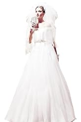 Corset   Waistline Vintage Crystals Applique Beaded Crystal Lace Chiffon/Taffeta/Tulle  Dress