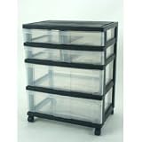 6 Drawer Wide Chest (Black) (26.813
