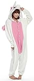 WOWcosplay Cosplay Halloween Romper Costume Party Pajamas Unisex Kigurumi Pink Unicorn S