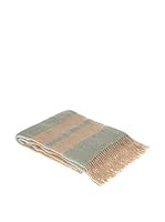 COINCASA Plaid 170 x 130 cm (Natural/Cielo)