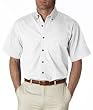 UltraClub Adult Mens Short Sleeve Cypress Denim Shirt with Pocket