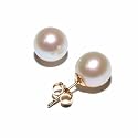 14k Yellow Gold 8-8.5mm Freshwater Cultured Pearl Stud Earrings