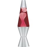 Lava Lite 2122 14.5-inch Classic Lava Lamp, White Wax/Dark Red Liquid/Silver Base