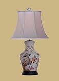 PORCELAIN FAMILLE ROSE VASE LAMP