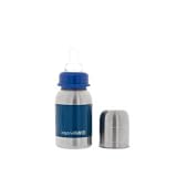 OrganicKidz Stainless Steel Baby Bottle. Narrow Neck Bottle (4 oz Dark Blue)