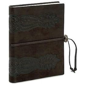 Brown Embossed Suede Journal - Just Like Edward's in Twilight