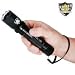 Police Force 5 Million Volt Rechargeable Tactical Flashlight Stun Gun w/ 160 Lumen Bright Light & Holster