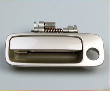 97 98 99 00 01 TOYOTA CAMRY DRIVER SIDE LEFT FRONT OUTSIDE DOOR HANDLE BEIGE PAINTED W / FACTORY COLOR 