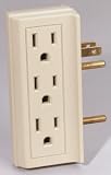 Ge Vertical Outlet Adapter Converts Duplex Grounding