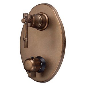 Danze South Sea Two Handle Thermostatic Shower Trim Kit - Distressed Bronze