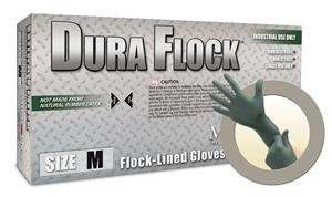 Microflex® DFK-608-M, DuraFlock, Flocked Line Nitrile, Extended Cuff, Medium, Case, 50/box is .67; 10 boxes/case for 3.63