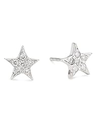 KC Designs "Trinkets" 14k White Gold and Diamond Star Earrings