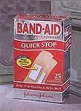 Band-Aid Brand Quick Stop Bandages, 25-Count Boxes
