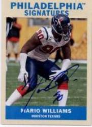 2009 Upper Deck Philadelphia Signatures #PSMW Mario Williams - Houston Texans (Autographed Card)(Football Cards)