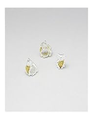 Cat Bead In 92.5 Sterling Silver