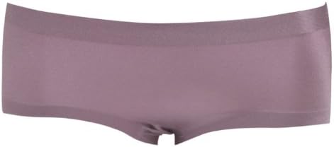 YZY Women's Solid Seamless Mid Rise Brief Hiphugger Bikini panty Purple