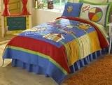 Circus Plaza Twin Quilt With Sham