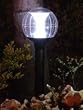White Solar Illuminating Gazing Globe (10 inch)