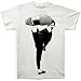 Bruce Lee Men's Side Kick Subway T-shirt White