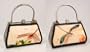 Women's Art Bag Handbag Purse with Dragonfly Design