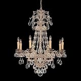 Savoy House 1-3182-8-176 Silver Lace European Crystal Eight Light Up Lighting Chandelier from the European Collection