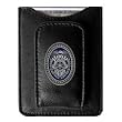 Police Insignia Emblem Leather Money Clip Card Holder
