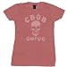 CBGB & OMFUG Classic 70's New York City Music Club Cherry Burnout Skull Juniors Size Fitted Girly T-Shirt Tee