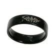 Acrylic Ring with Laser Cut Celtic Design - Width: 5mm - Size: 6-12