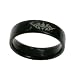 Acrylic Ring with Laser Cut Celtic Design - Width: 5mm - Size: 6-12