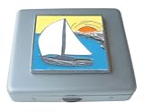 Sailboat Mirror Pill Box