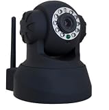 Wireless IP camera Pan/Tilt 2-ways Audio Mobile Viewing WEP/WPA/WAP2 wireless Wi-Fi Pan/Tilt internet IP camera day and night vision CCTV security monitor built-in microphone and speaker allow you to communicate with people directly support mobile phone viewing