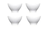 Emile Henry Japanese Cups, Set of 4, Blanc