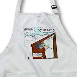 Habakkuk 1 1 2 4 Habakkuks Very Bad Day Bible intercom whining prophets God - Full Length Apron With Pockets 22w X 30l