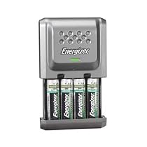 Energizer Compact Travel Charger with 4 Rechargeable Batteries 2x AA & 2x AAA