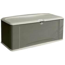 Rubbermaid 5E39 Extra Large Deck Box with Seat by Boxes
